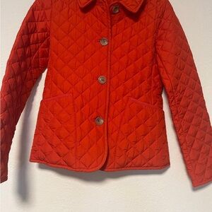 Banana republic quilted diamond orange jacket
